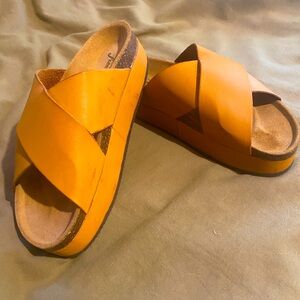 Free People platform sandal.